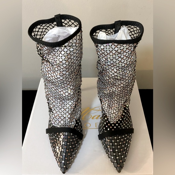 Cape Robbin Women’s Black Mesh Booties - Picture 5 of 11